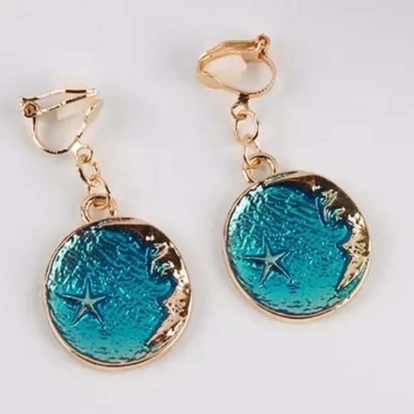 Jewelry - Clip On Earrings Star Moon Planet